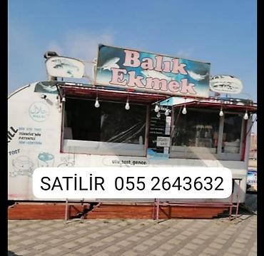 Готовый бизнес: Balıq Ekmək konseptli mobil yemək qoşqusu/kiosk - Üstündə böyük — 1