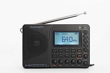 mikrofon qiymetleri: HanRongDa K-603 portativ radio və media pleyer Xüsusiyyətlər: - Tam — 1