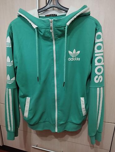 толстовка адидас: Зелёная толстовка тройка в наборе штаны и футболка adidas Originals — 1