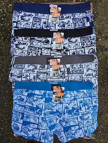 Čarape i donji veš: Bokserice xl,2xl 3xl sa dva lica 95%pamuk,5%elastina Iznutra bele — 2