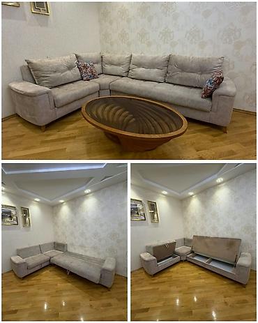 salon divan: Sevil1 Divan satılır 450₼. Açılır bazası var. Ölçüsü 2.2/3.1.,jurnalnı — 1