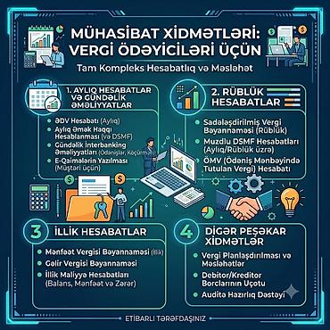 Digər xidmətlər: Mühasibat və Hüquqi Xidmətlər – Vergiödəyicilər və Startaplar üçün Tam — 1