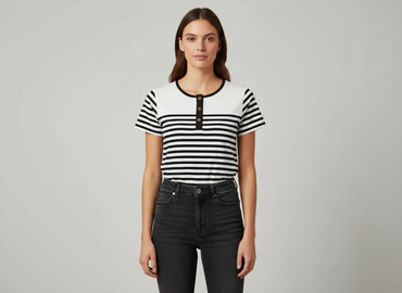 bluzki z muślinu bawełnianego: Women`s T-shirt, size S