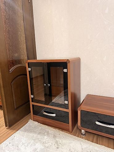 silver kitchen: Гарнитур для зала, Б/у, Тумба под ТВ, Металл, Самовывоз, цвет - Коричневый — 2