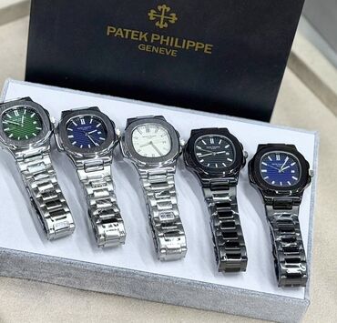 зажимы для галстуков: Классические часы часы, Patek Philippe, Швейцария, Водонепроницаемые, Унисекс