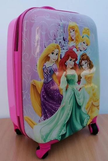 Rančevi, torbe i koferi: Dečiji set kofera sa motivima princeza - Set od 3 dela: tvrdi kofer — 10