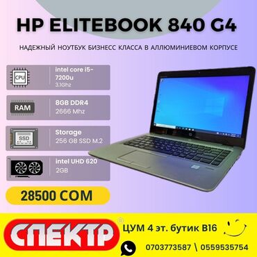 картридер для ноутбука: Ноутбук, HP, 8 ГБ ОЗУ, Intel Core i5, 14.1 ", Б/у, Для работы, учебы, память SSD