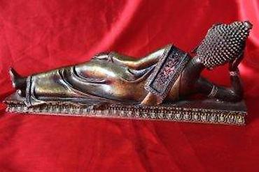 Figure: STARA FIGURA BUDE, RECLINING BUDDHA, LEŽEĆI BUDA, RETKO | Stara — 16