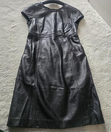 versace mindjuse: NINE WEST kožna haljina, prirodna koza, ginuine leather. Crna haljina — 5