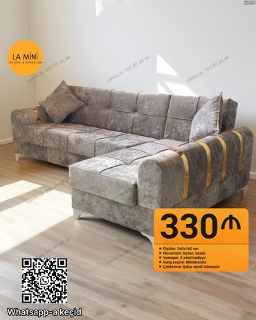 dosekler: Угловой диван, Раскладной, С подъемным механизмом, Велюровая ткань, Бесплатная доставка в черте города