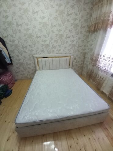 vysokaya krovat: Новый, Двуспальная кровать, С подъемным механизмом, С матрасом, Без выдвижных ящиков, Азербайджан