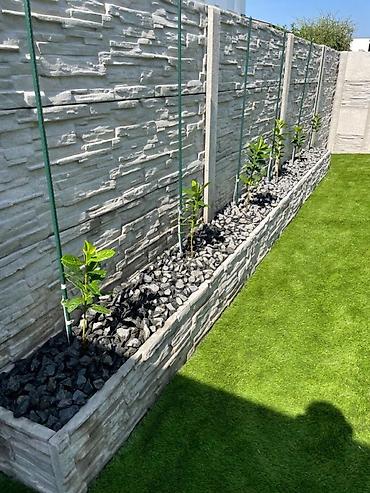 Бетонные заборы: Dekorativ beton hasar panelləri – modul sistem Məhsul təsviri: - — 6