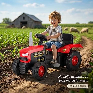 Igračke vozila i dodaci: Dolu Farmer II – dečiji traktor na pedale - Realističan dizajn u — 2