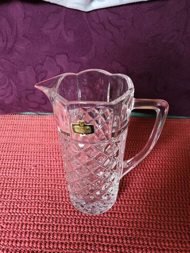 Čajnici: Bokal nov Zajecar kristal,led kristal 70te. Bokal je nov,sve na — 4