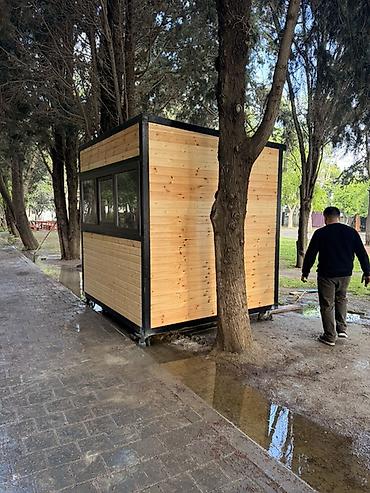 Budkalar, köşklər: Taxta üzlü, portativ modul köşk/konteyner - Tətbiq sahələri: park və — 3