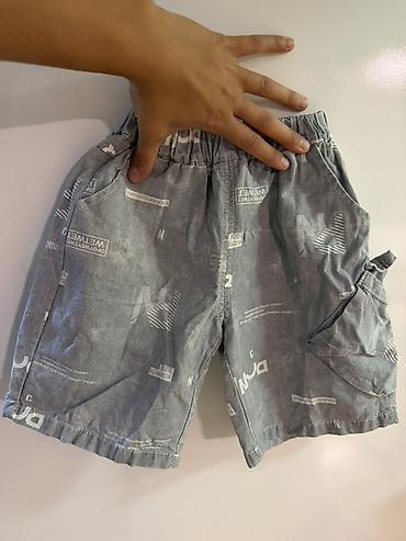 korpə geyimi: Uşaq üçün dəst – köynək və şort - Rəng: açıq boz/denim effekti - — 2