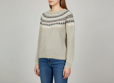 sweter z koronką na dole: Светр жіночий, розмір S