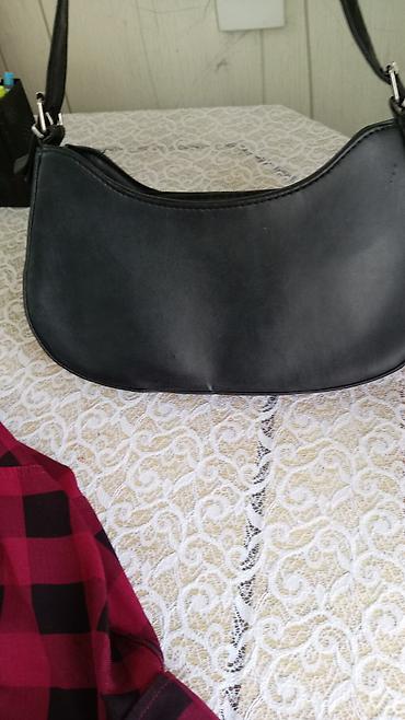 Çantalar: Qara mini çiyin çantası - Stil: Aypara (baguette) forması, minimal və — 3
