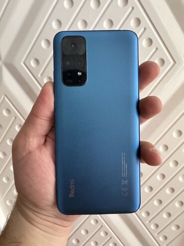 Mətbəx texnikası: Redmi Note 11, 64 GB, rəng - Göy, Zəmanət, Sensor, Barmaq izi