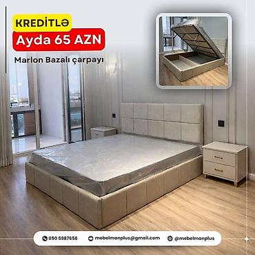 mebelman: Yeni, İkinəfərlik çarpayı, Bazalı, Matras ilə, Siyirməsiz, Azərbaycan — 1