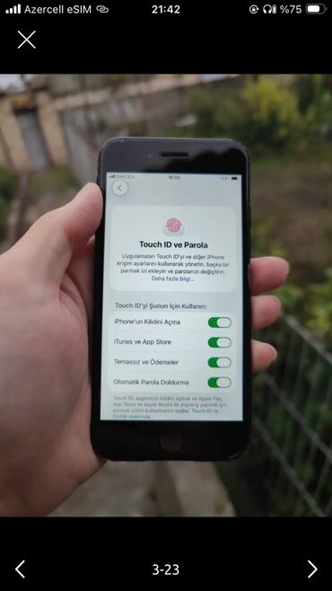 Apple iPhone: IPhone SE 2020, 64 GB, Qara, Barmaq izi — 2