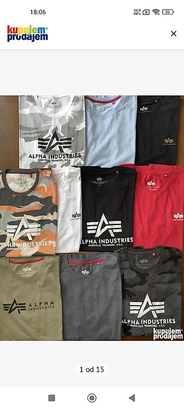 Majice: Muške majice Alpha Industries – kratki rukav - Originalni Alpha — 3