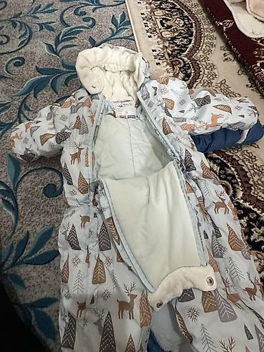Детские горнолыжные комбинезоны: Детский зимний комбинезон-конверт с капюшоном - Теплый комбинезон для — 11