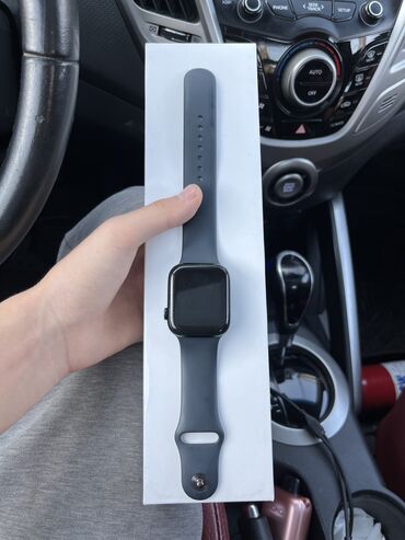 Apple Watch: Apple Watch 7 45mm AKB92🔋 Темно синие Покупали в Штатах в Сиетле