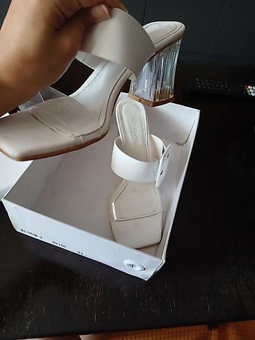 Босоножки, сандалии, шлепанцы: FAYAT SHOES qadın sandaleti - Rəng: bej/ağ tonları - Ölçü: 37 (qutuda — 2