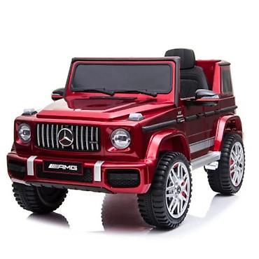 crocs papuce deichmann: MERCEDES AMG G63 LICENCIRANI – metalik crveni električni džip za decu — 1