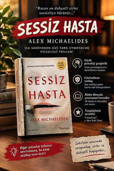 Məhsul: Kitab – “Səssiz Hasta” (Alex Michaelides), Domingo nəşri Dil