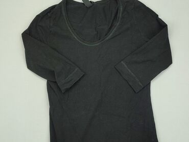 czarne ażurowe bluzki: Bluzka Damska, H&M, L, stan - Dobry