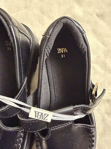 caparin обувь: Детские туфли ZARA, размер 31. - Модель: классические черные лоферы с — 4