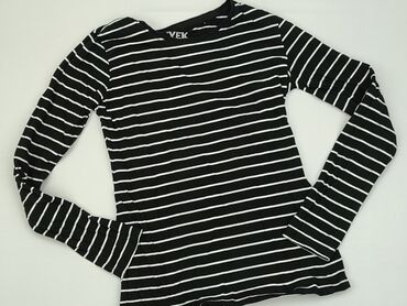 czarna bluzka dziewczęca: Bluzka, 12 lat, 146-152 cm, stan - Dobry