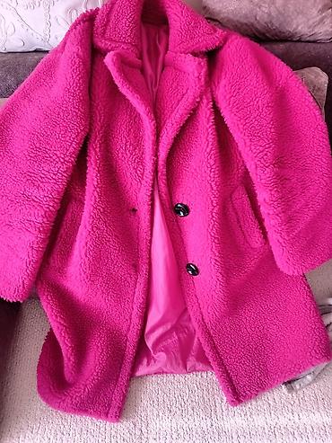Kaputi: Ženski teddy kaput – jarko roze - Materijal: spoljašnji deo 100% — 4