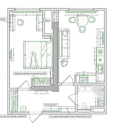 Долгосрочная аренда комнат: 47 м², С мебелью — 19