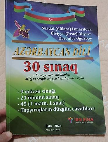 geta bakı: AZƏRBAYCAN DİLİ – 30 sınaq kitabı təptəzədir Müəlliflər: Səadət — 1