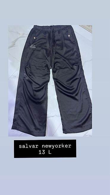 yeni model koftalar: Bol kəsim Şalvar, New Yorker, L, rəng - Qara — 1