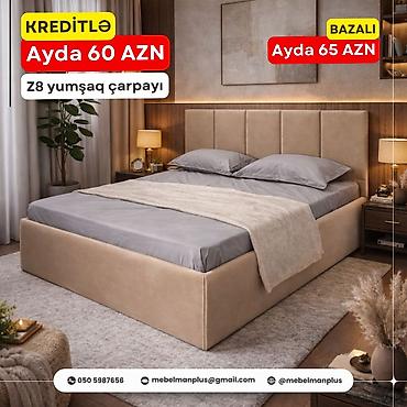 mebelman: Yeni, İkinəfərlik çarpayı, Bazalı, Matras ilə, Siyirməsiz, Azərbaycan — 8