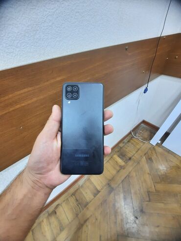 barter samsung: Samsung Galaxy A12, 64 GB, rəng - Qara, Barmaq izi