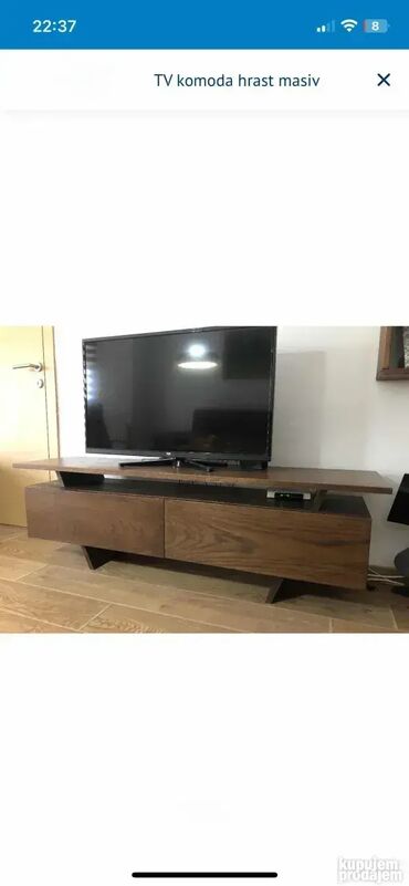 Komode: TV komoda hrast masiv Komadni nameštaj od masivnog drveta, izrada — 12