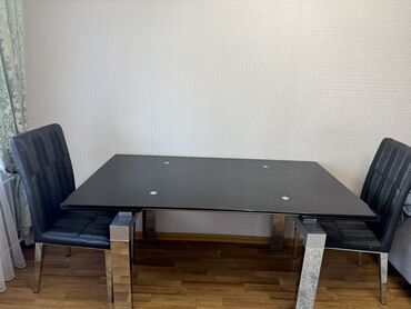 стандартные размеры прикроватных тумбочек в спальню: Ашкана үстөлү жана отургуч, Колдонулган, Өзү алып кетүү, түсү - Кара