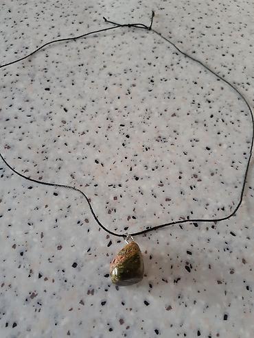 Бижутерия: Təbii Unakit daşlı boyunbağ — 3