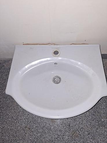 şamot: Divar tipli hamam/kombi otağı üçün keramika əl-üz yuma lavabosu — 4