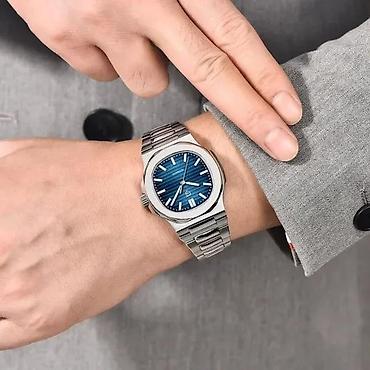 Ručni satovi: PAGANI DESIGN PD-1728- Plava- Patek Philippe Nautilus — 3