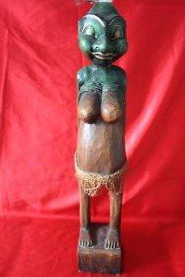 Figure: STARA DRVENA FIGURA ŽENE, RUČNI RAD, UNIKAT | Drvena figura žene iz — 12