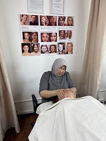 Массаж: Фейс массаж.Табигый жол менен беттеги бырыштарды, баштагы, желкедеги — 7