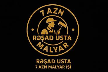 mebel iş: Rəşad Usta – Malyar xidməti - Divar və tavanların boyanması, dəqiq — 1