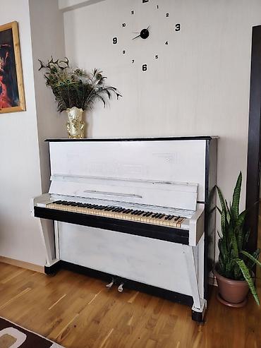 Пианино: Upright piano – klassik dizaynlı, ağ-qara rəng kombinasiya ilə. - — 2