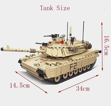 tank konstruktorları: 1389 hissədən ibarət iri həcmli Leqo-kanstruktor tank Abrams.Qiyməti — 5